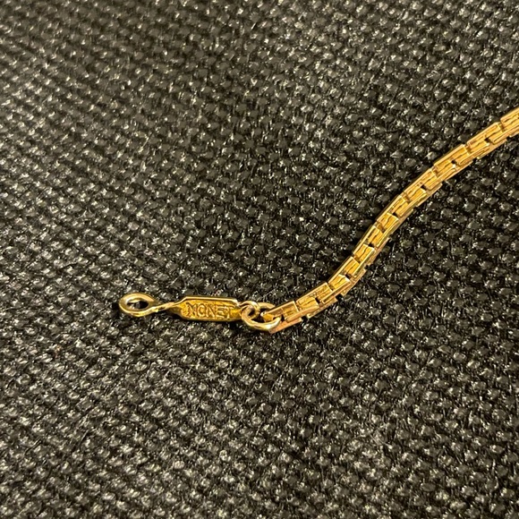 Two Vintage Signed Monet Box Link Snake Chains 15” & 24” - Picture 3 of 4